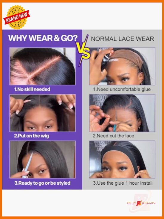 Glueless Bob Wig Human Hair 200% Density 5x5 HD Lace Closure main image 5